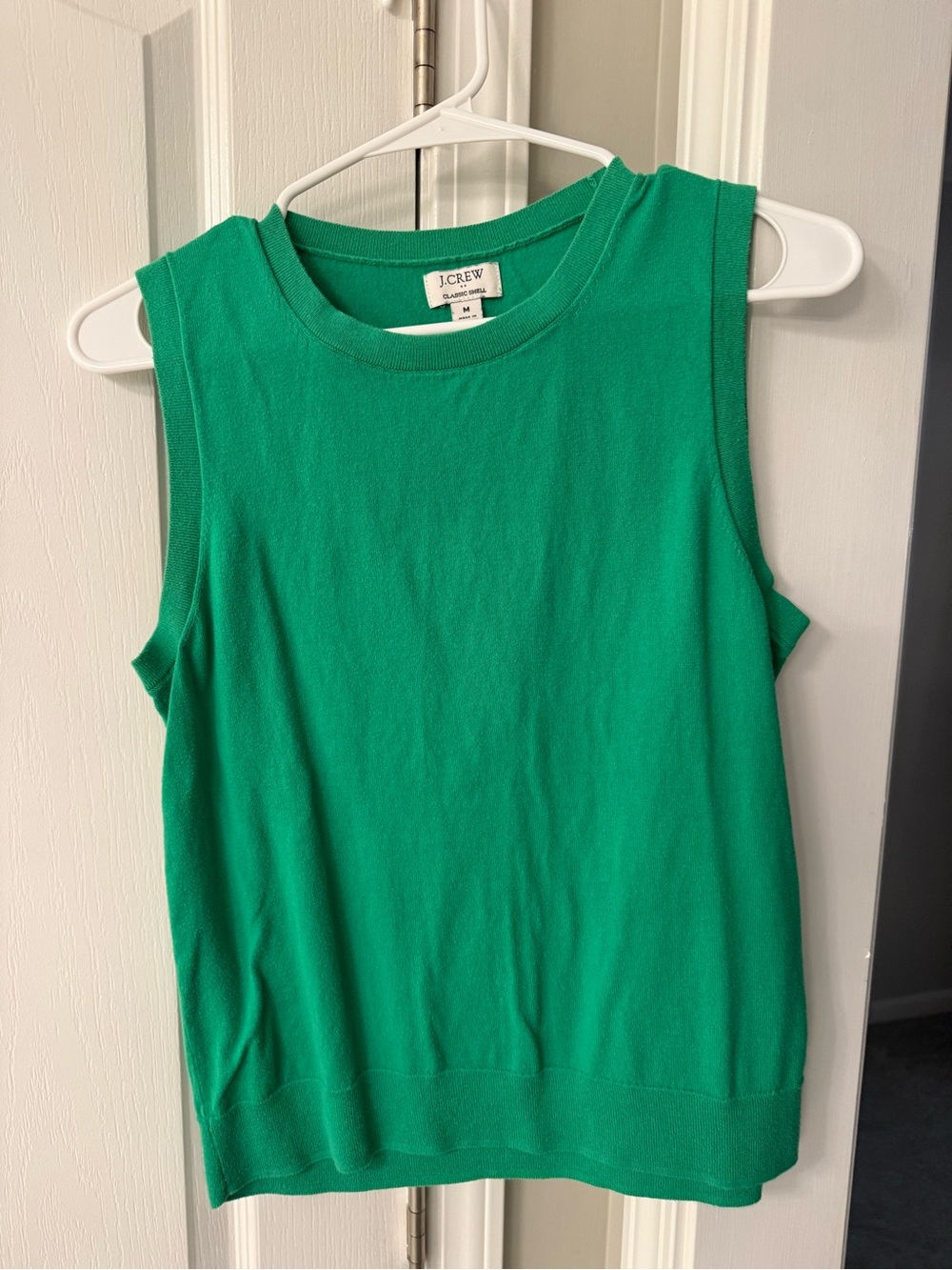 J. Crew Bright Green Sleeveless Knit Tank